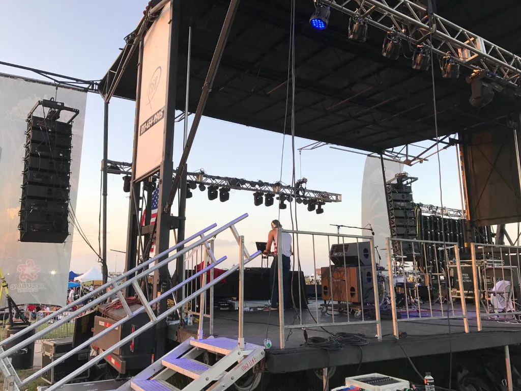 Festival crowd and full production rig