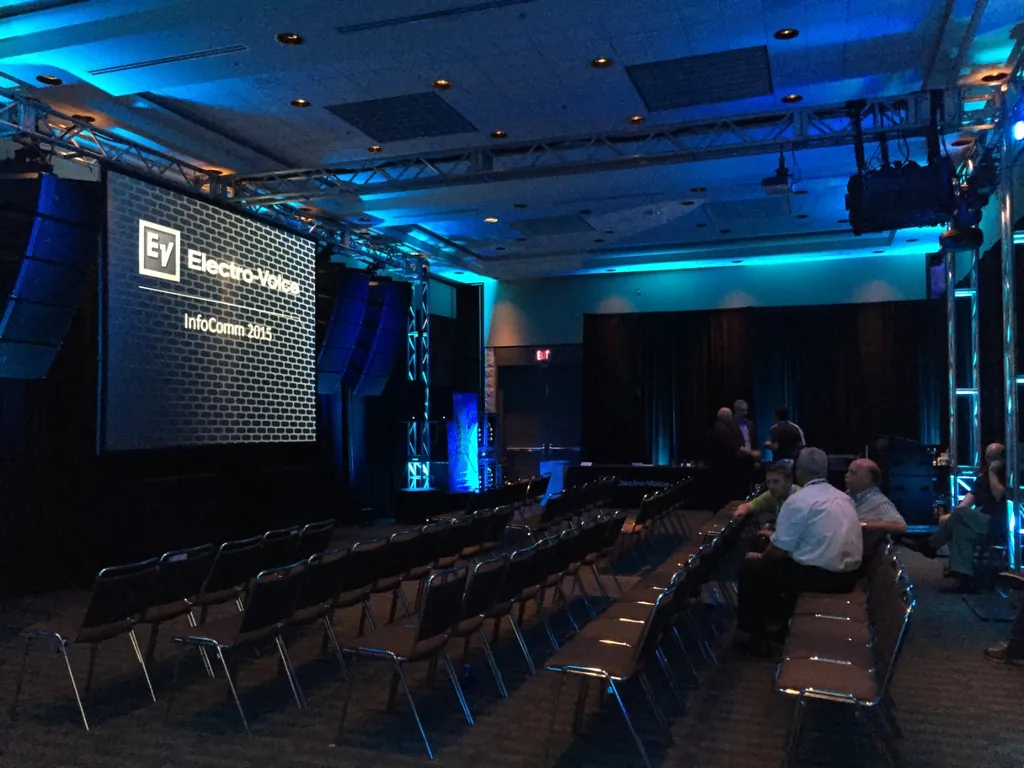 Electro-Voice demo room at InfoComm